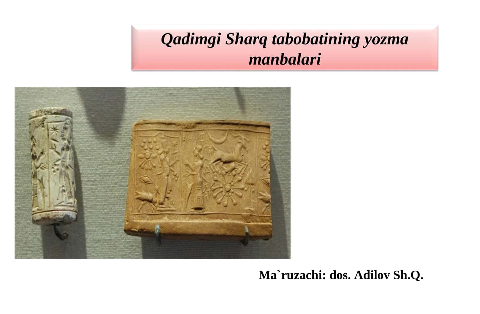 Qadimgi Sharq tabobatining yozma manbalari 1