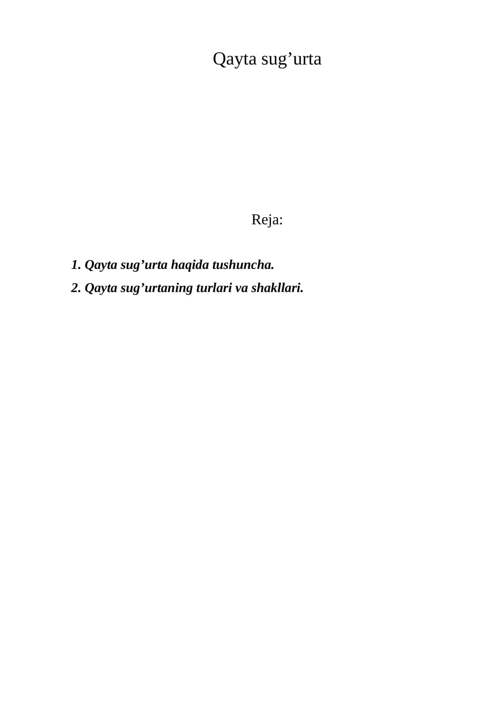 Qayta sug’urta 1