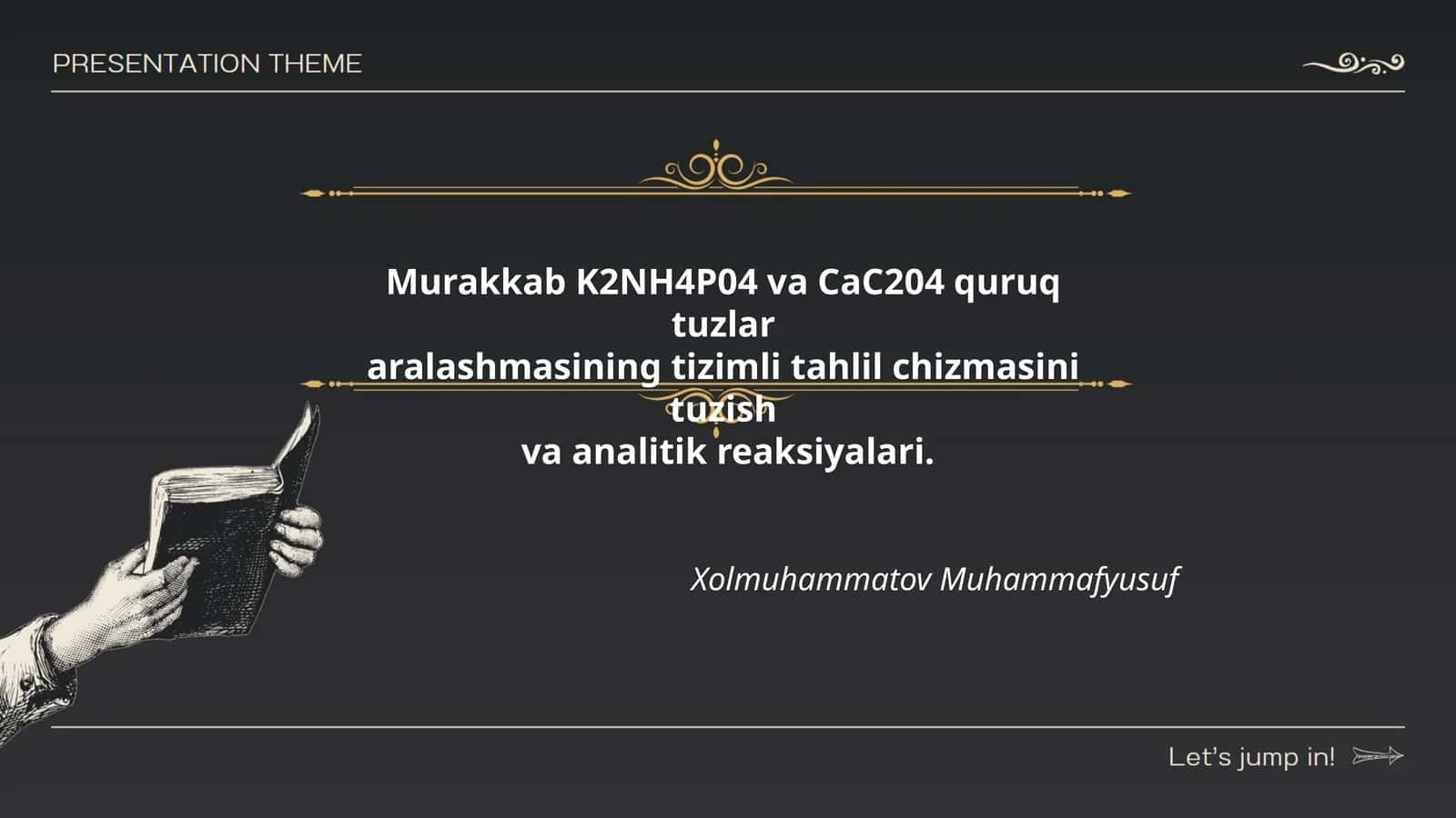 Murakkab K2NH4P04 va CaC204 quruqtuzlararalashmasi 1