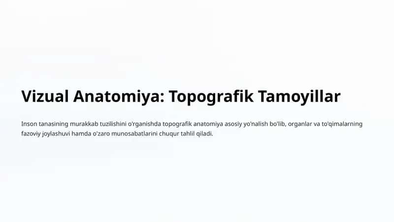 Topografik Anatomiya 1