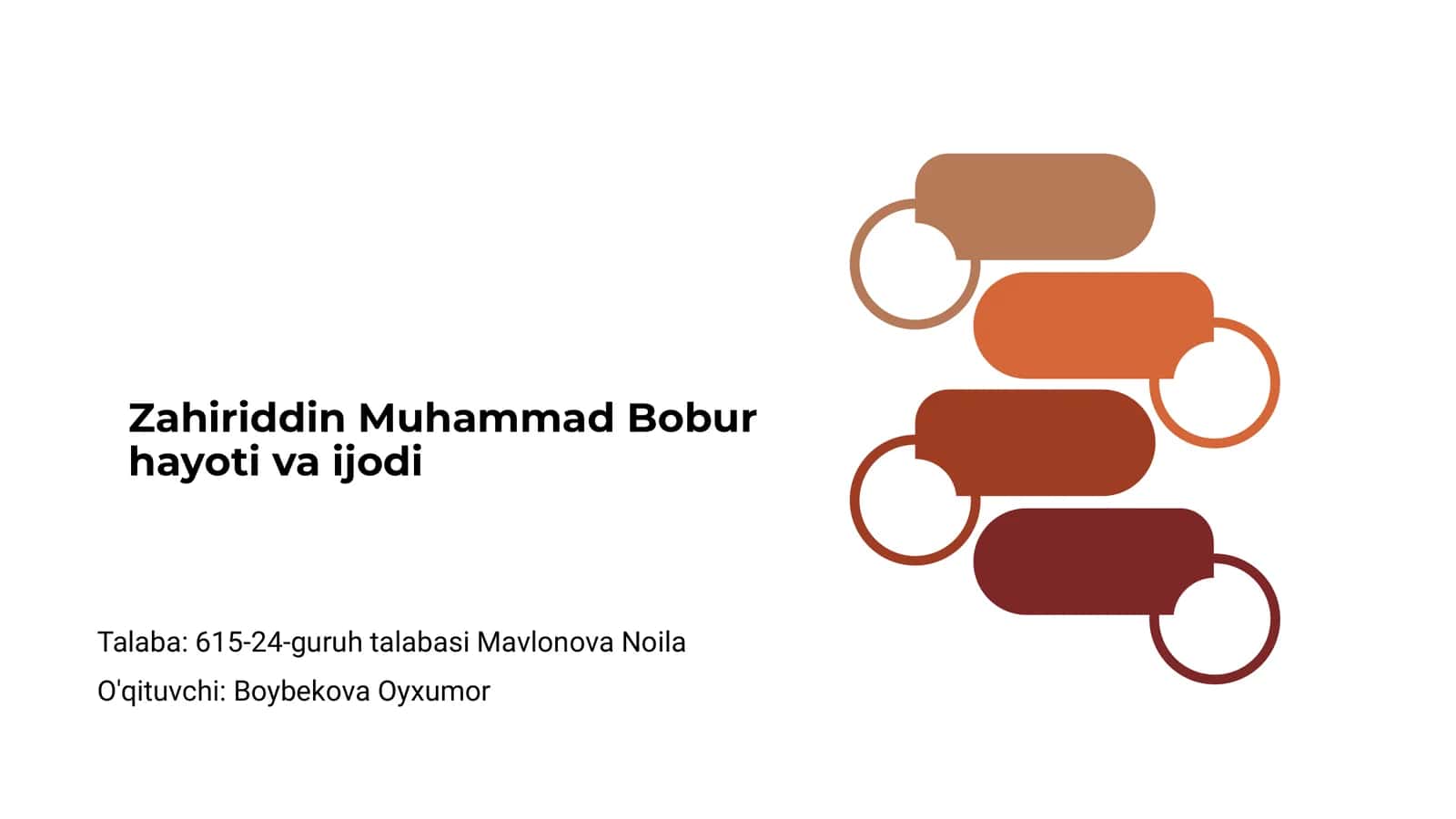 Zahiriddin Muhammad Bobur hayoti va ijodi 1