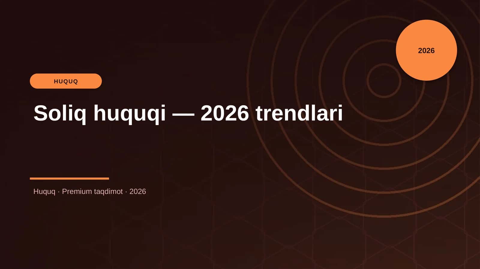 Soliq huquqi — 2026 trendlari 1