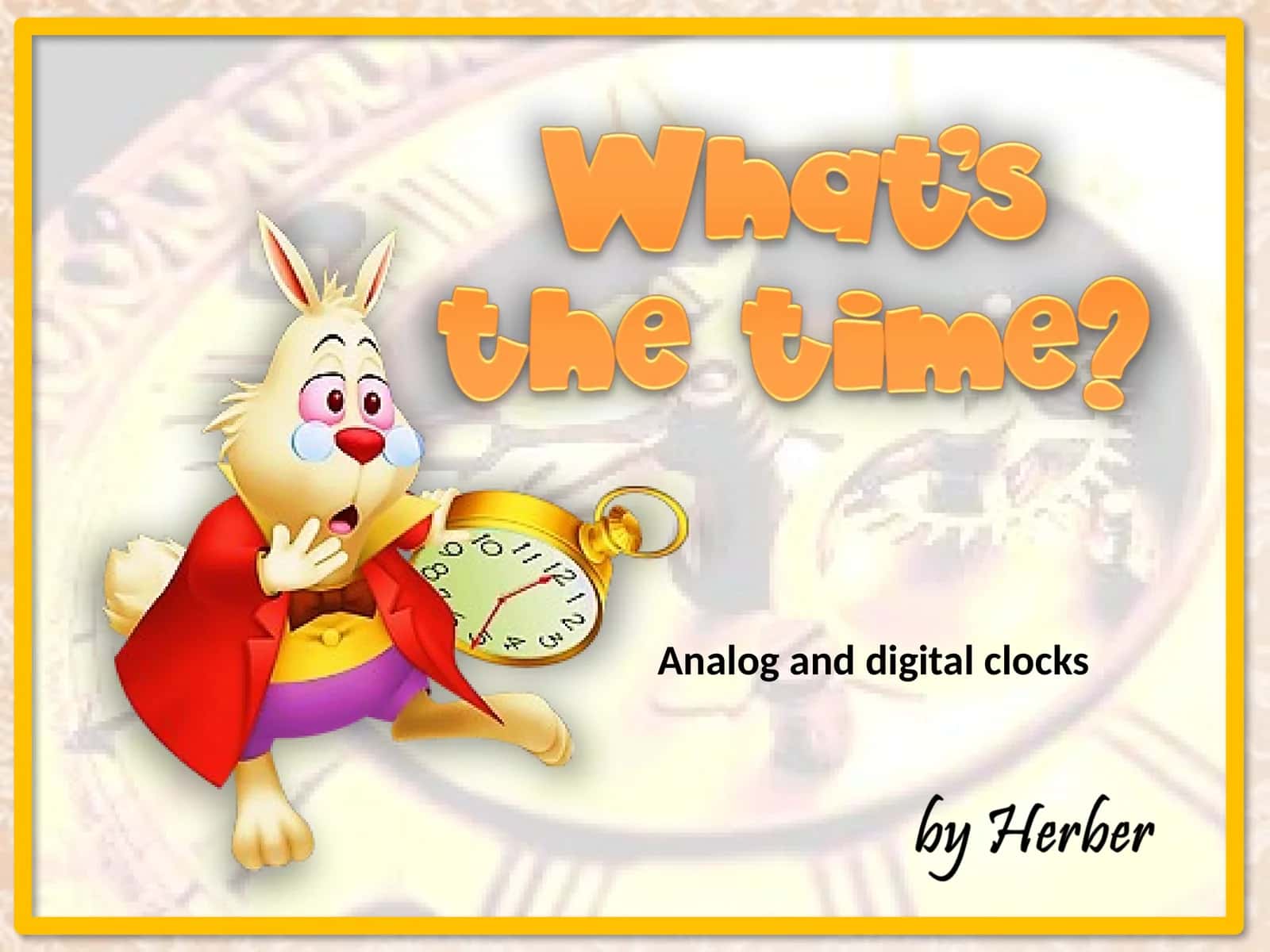 Analog and digital clocks 1