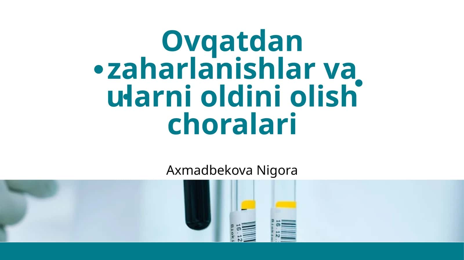 Oziq-ovqat mikrobiologiyasi nazariyasi 1