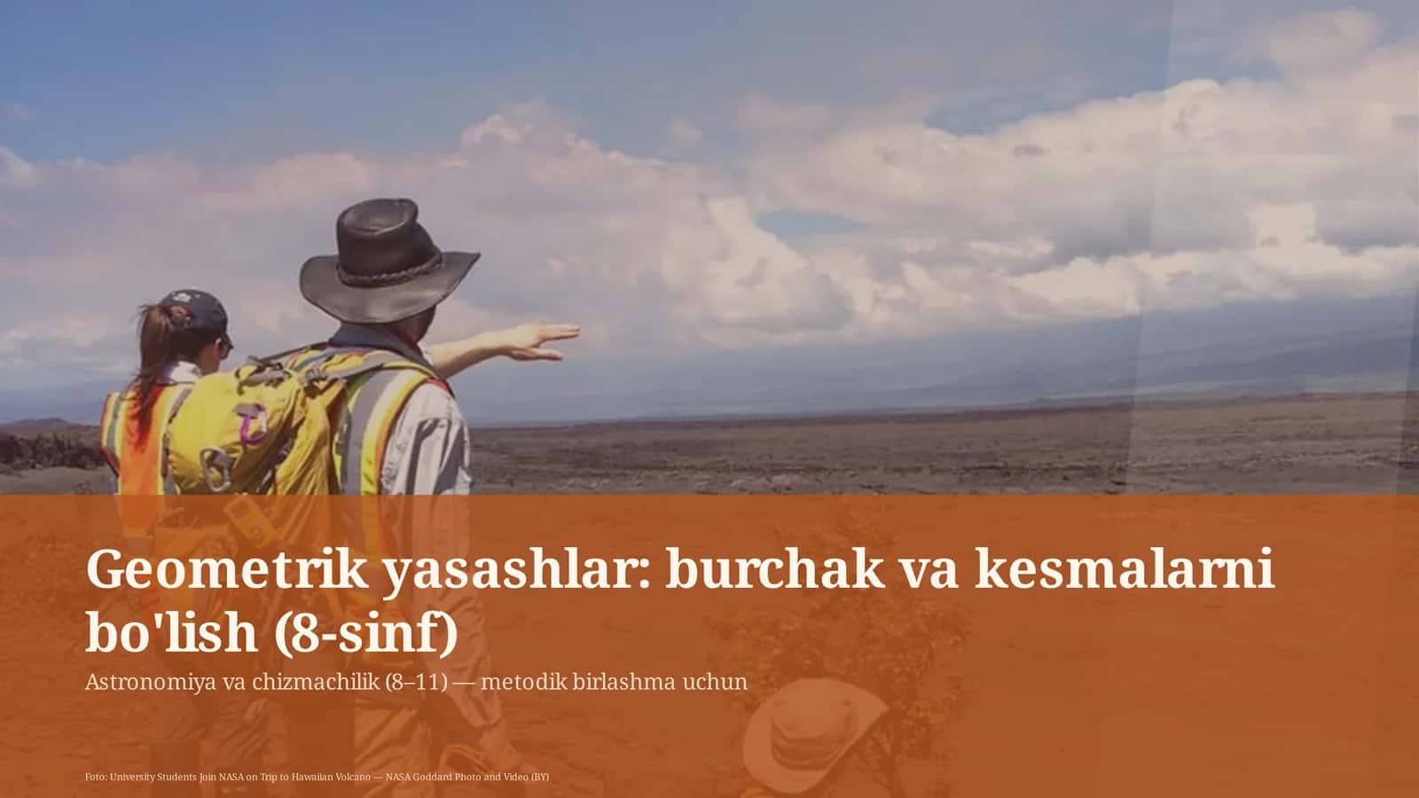 Geometrik yasashlar: burchak va kesmalarni bo'lish (8-sinf) 1