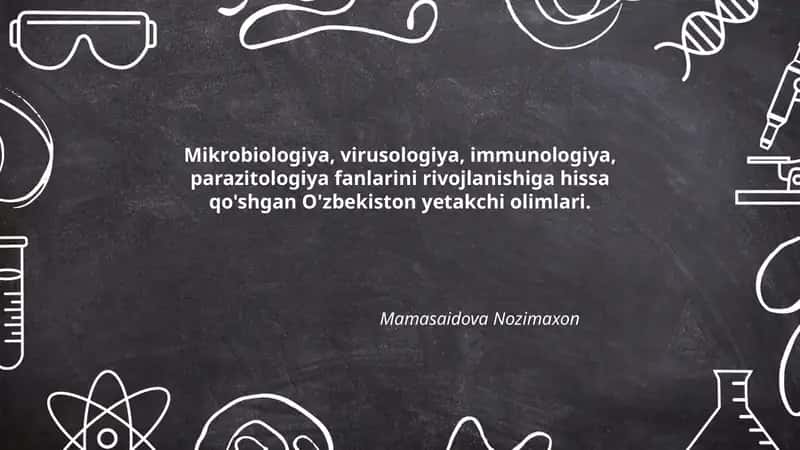 Oʻzbekistonda mikrobiologiya fanining shakllanishida yetakchi olimlarning roli va hissa historiografiyasi 1