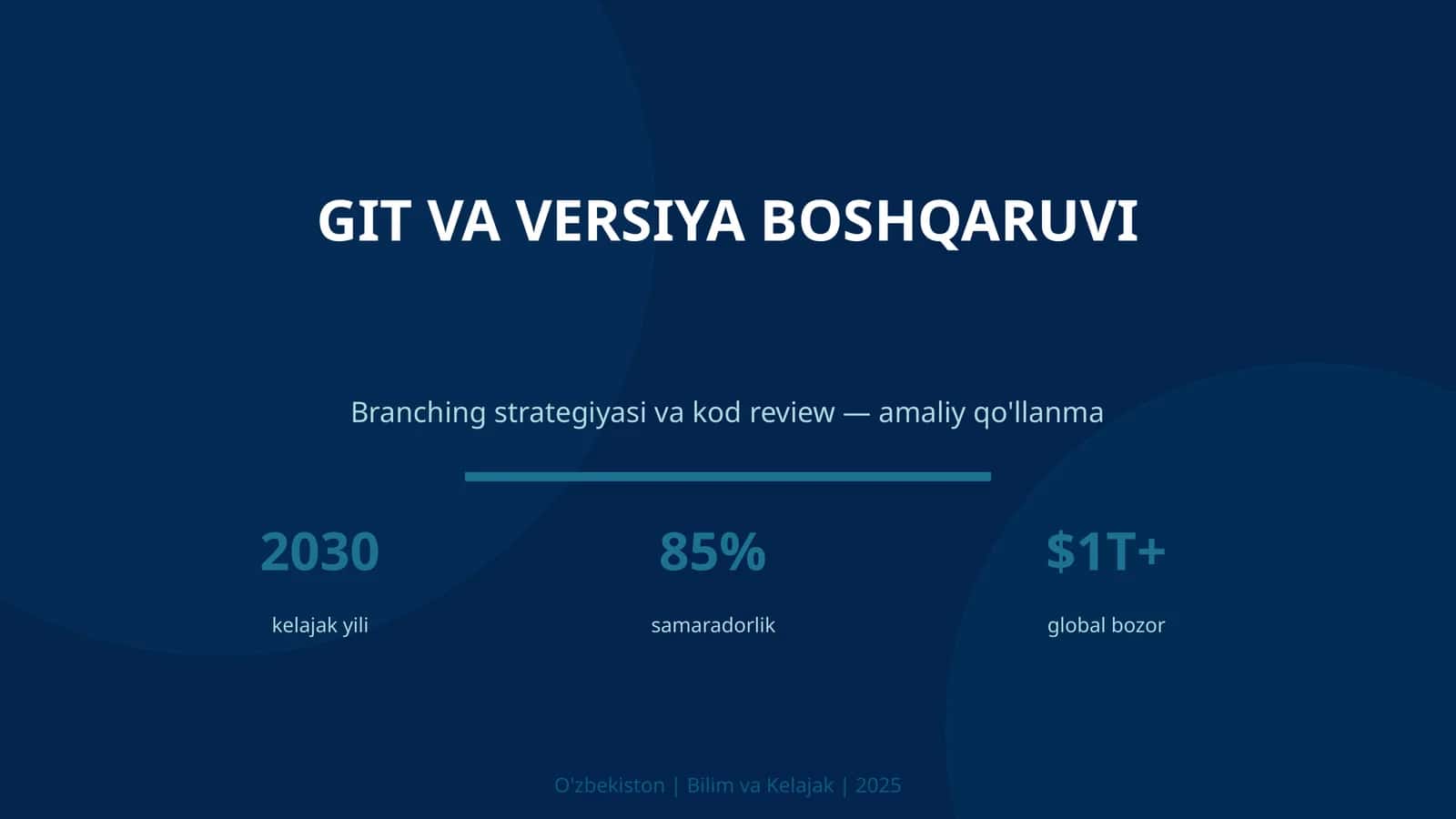 Git va versiya boshqaruv 1