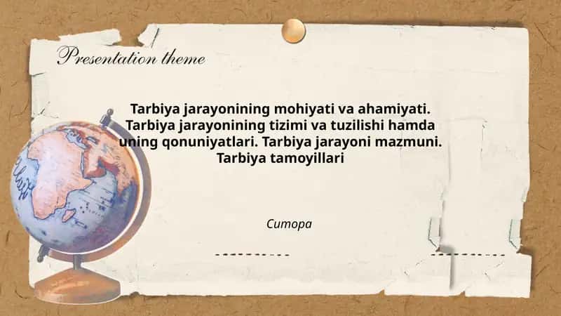 Tarbiya jarayonining mohiyati va ahamiyati 1