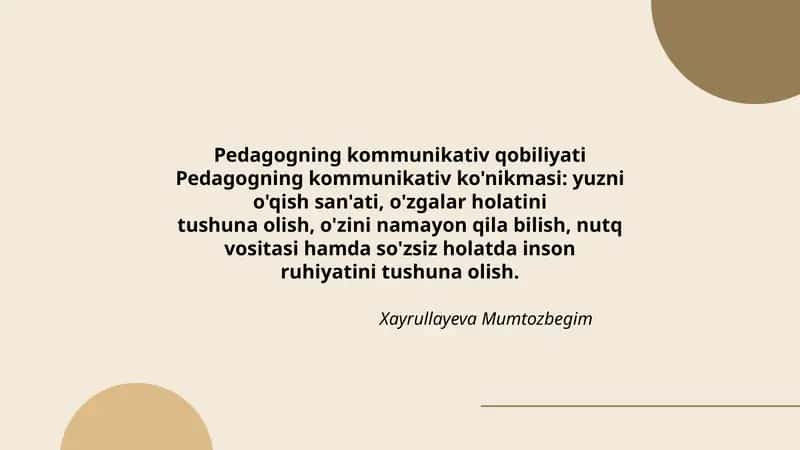 Pedagogning kommunikativ qobiliyati 1