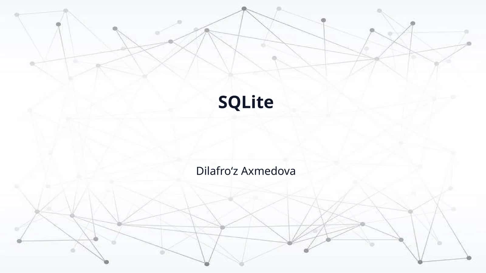 SQLite 1