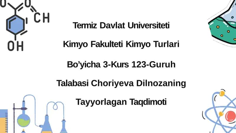 Mis (II) kationlarining organik reagentlar yordamida sifat analizi. 1