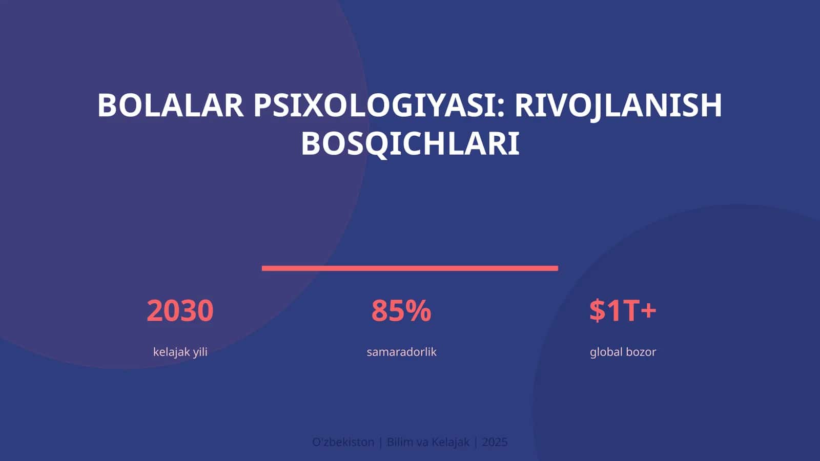 Bolalar psixologiyasi: rivojlanish bosqichlari 1