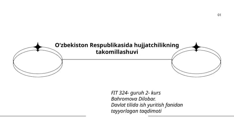 Davlat tilida ish yuritish fanidan tayyorlagan taqdimoti 1