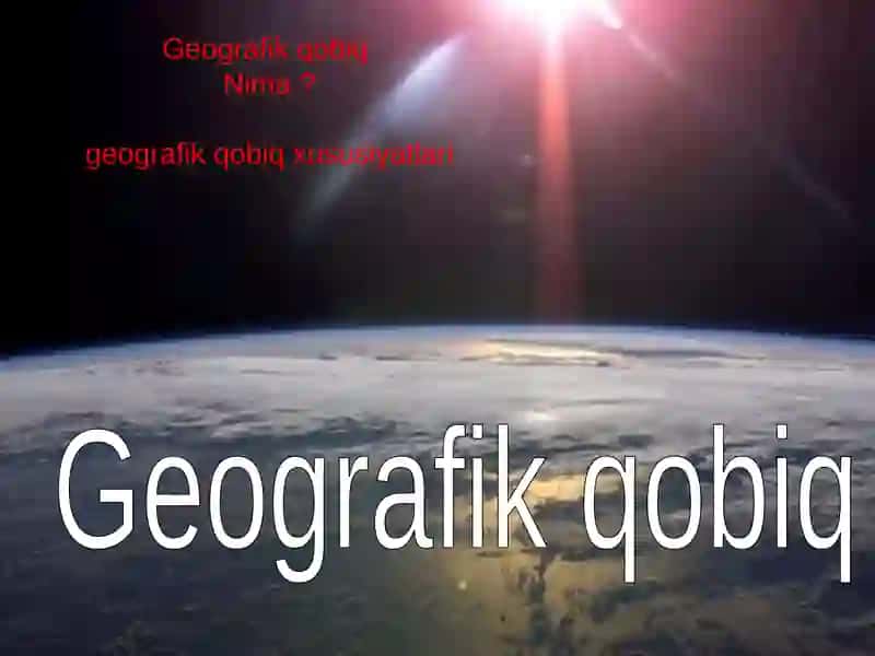 Geografik qobiq