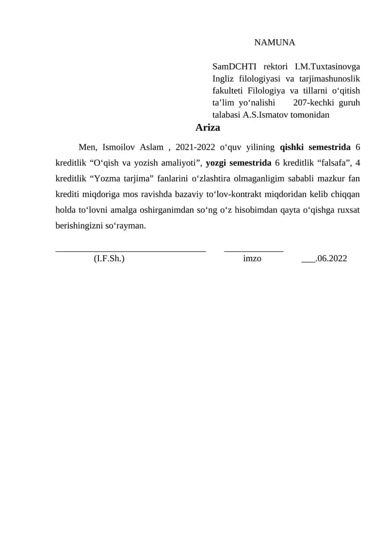 Oʻqish va yozish amaliyoti 1