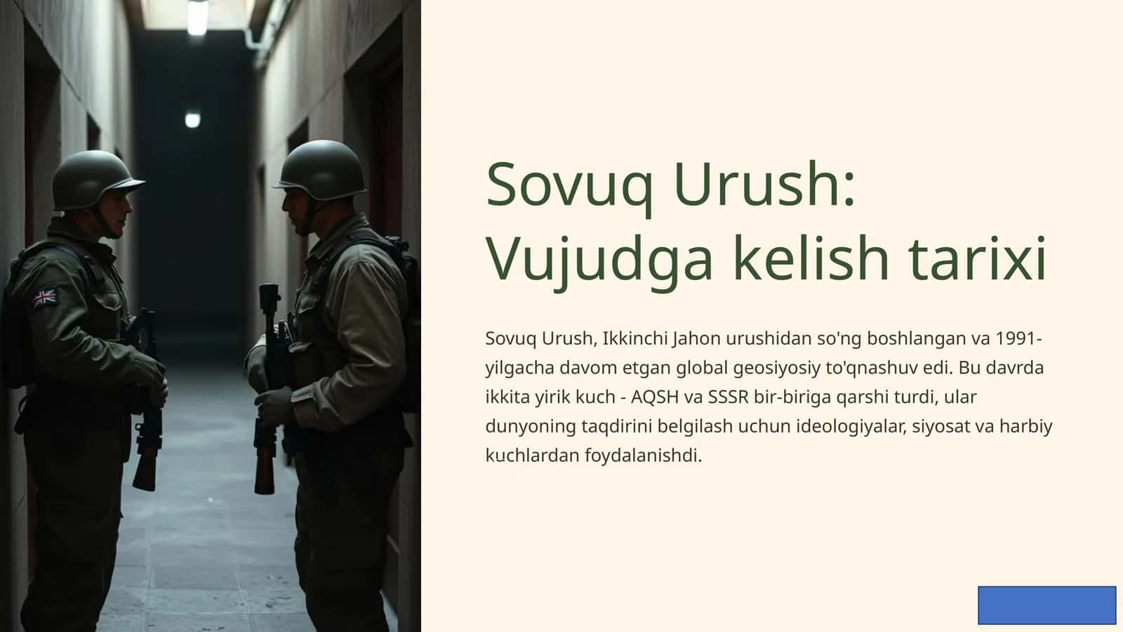 Sovuq Urush: Vujudga kelish tarixi 1