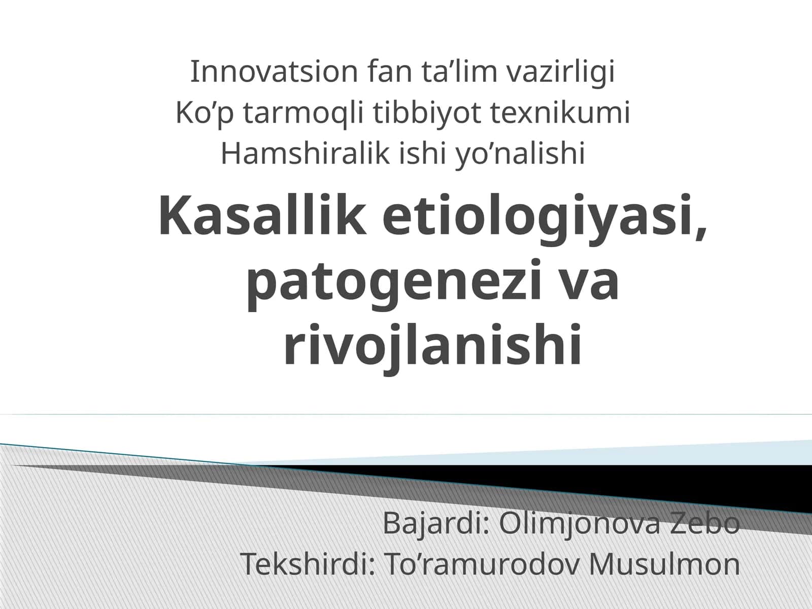 Kasalliketiologiyasi,patogenezivarivojlanishi 1