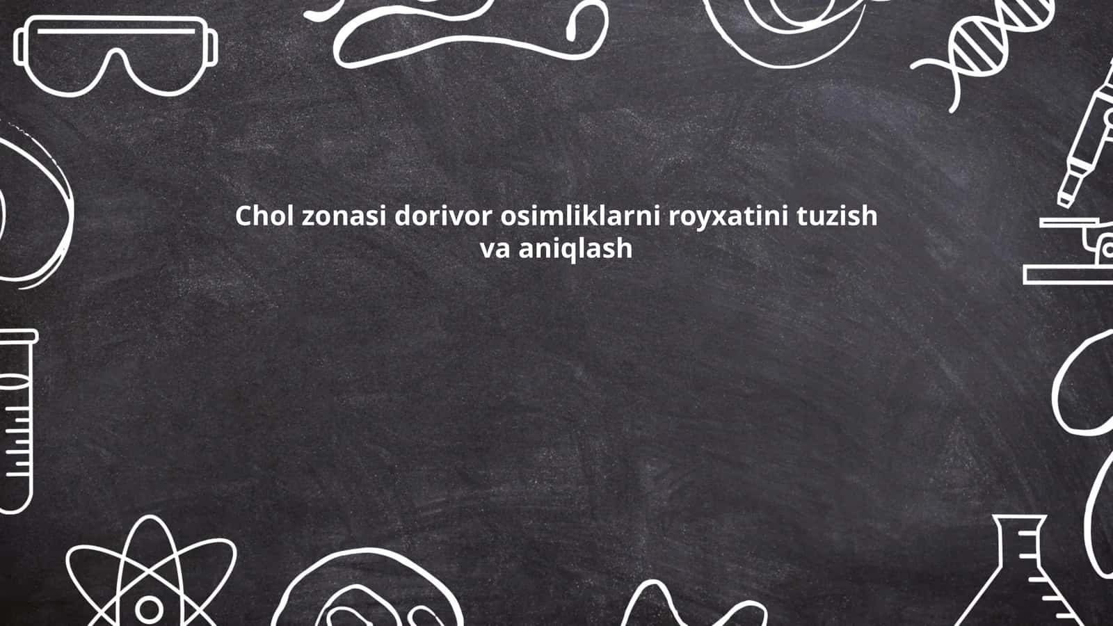Dori-darmon o'simliklarning tasnifi 1
