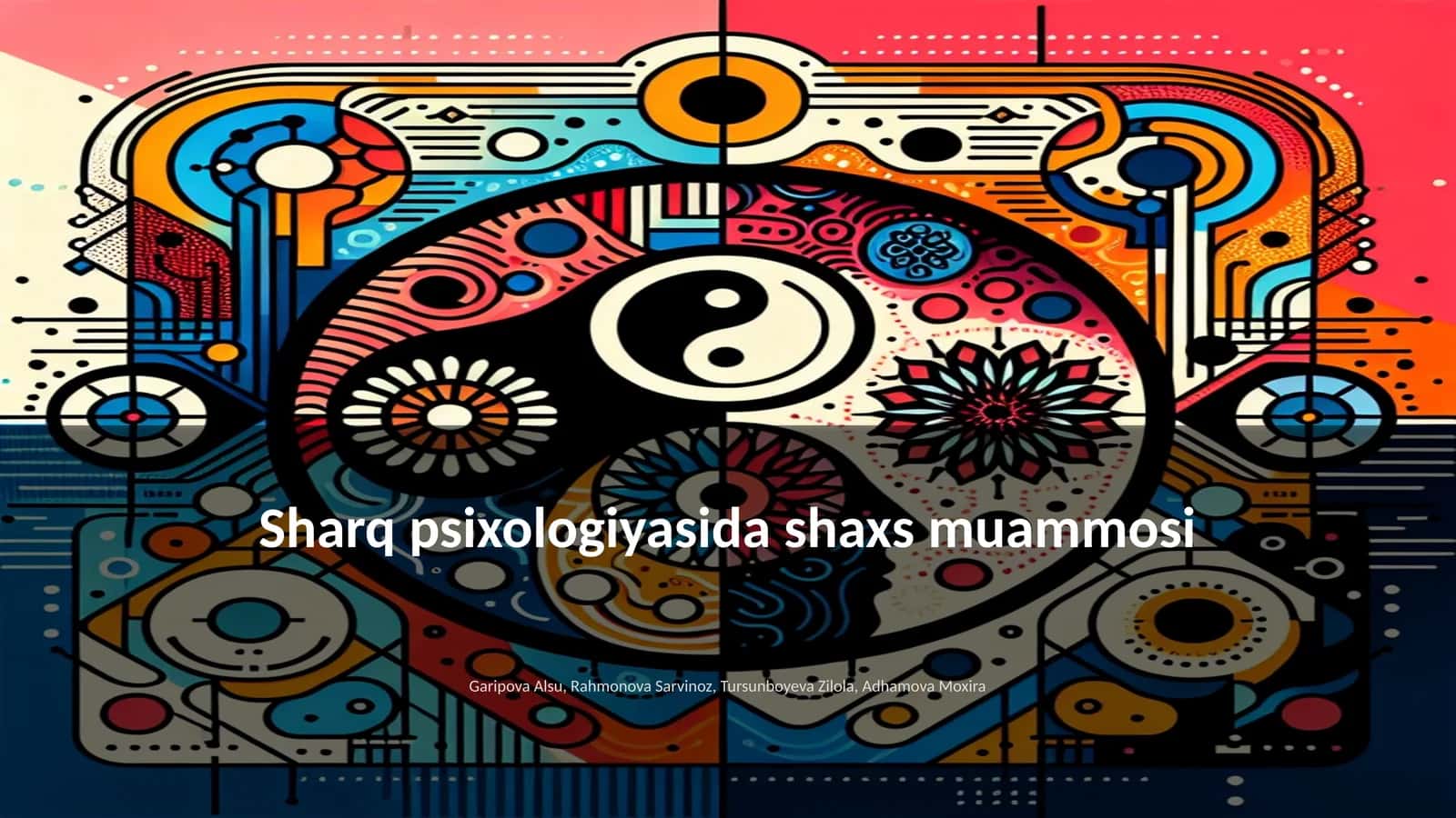 Sharq psixologiyasida shaxs muammosi 1