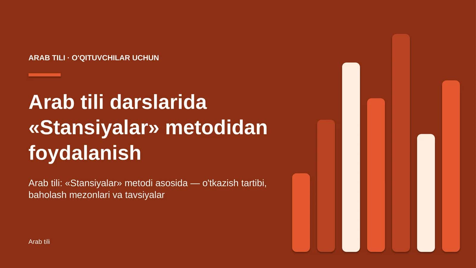 arab tili darslarida stansiyalar metodidan foydalanish 2932 1