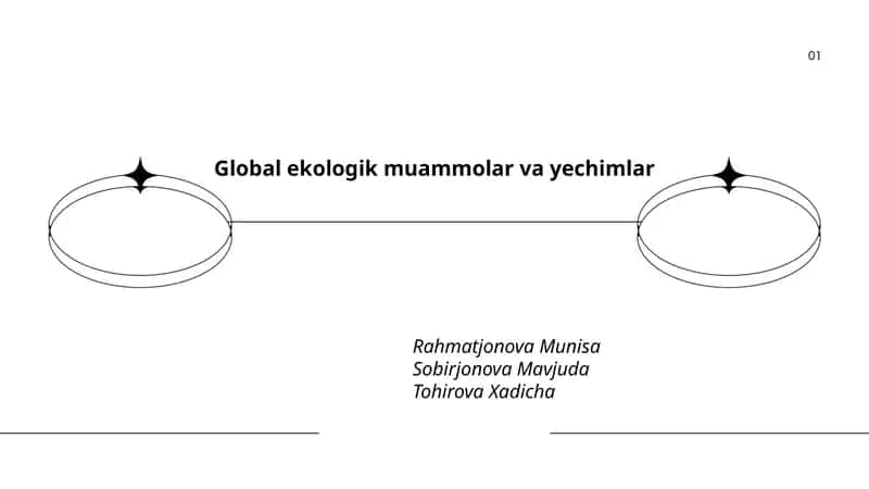 Global ekologik muammolar va yechimlar 1