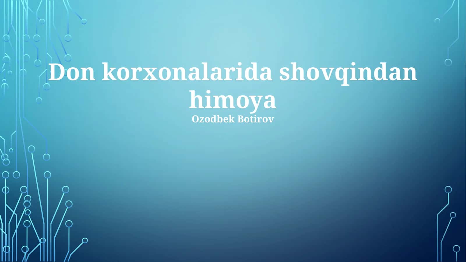 Shovqin xavfi 1
