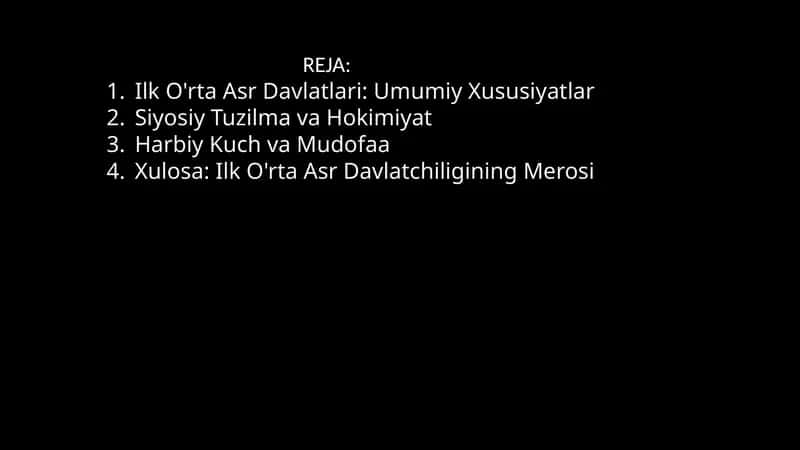 Ilk oʻrta asr davlatlari umumiy xususiyatlari 1