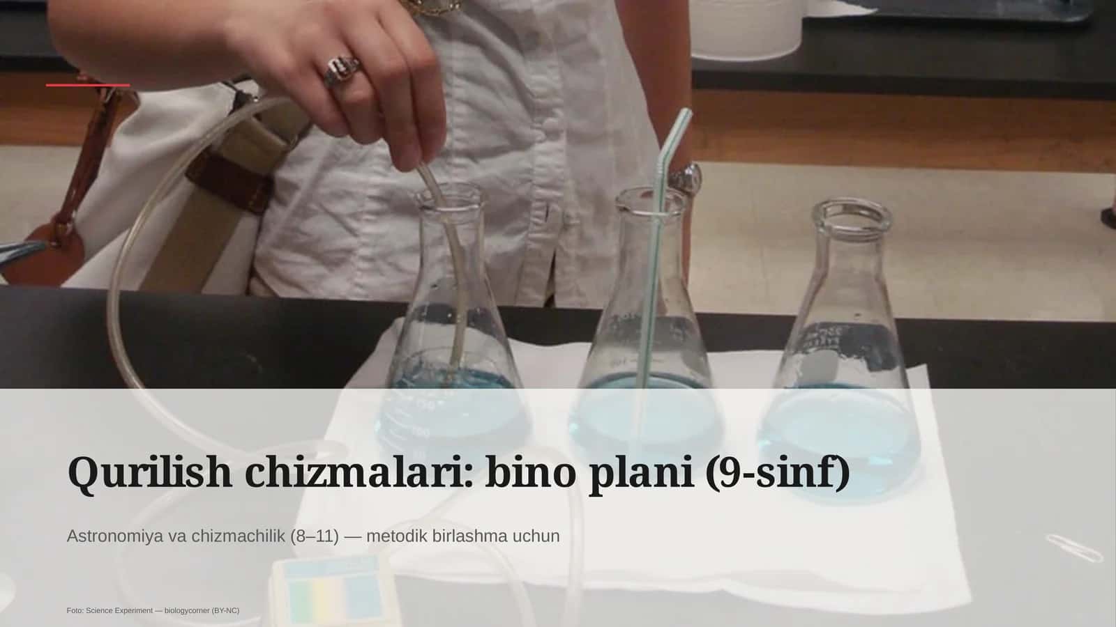 Qurilish chizmalari: bino plani (9-sinf) 1