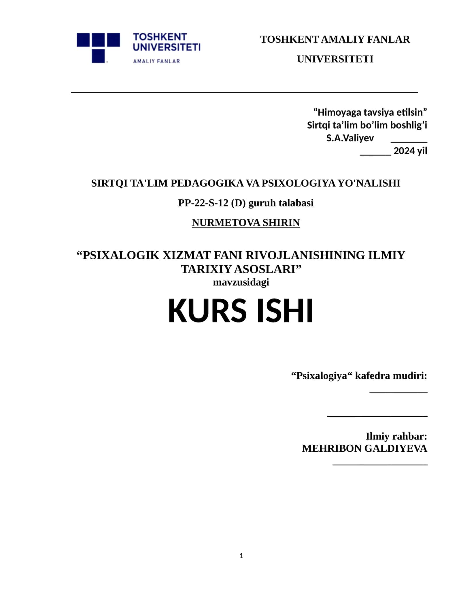 PSIXALOGIK XIZMAT FANI RIVOJLANISHINING ILMIY TARIXIY ASOSLARI 1