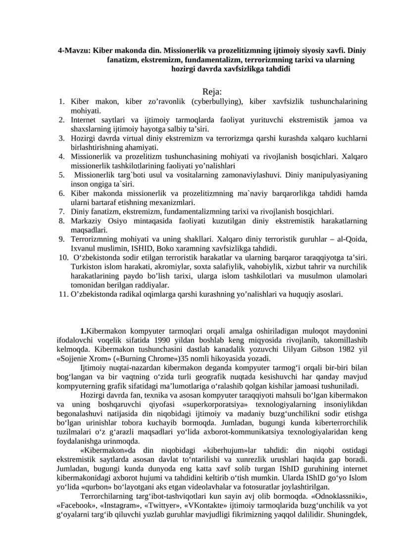 Kiber makonda din 1