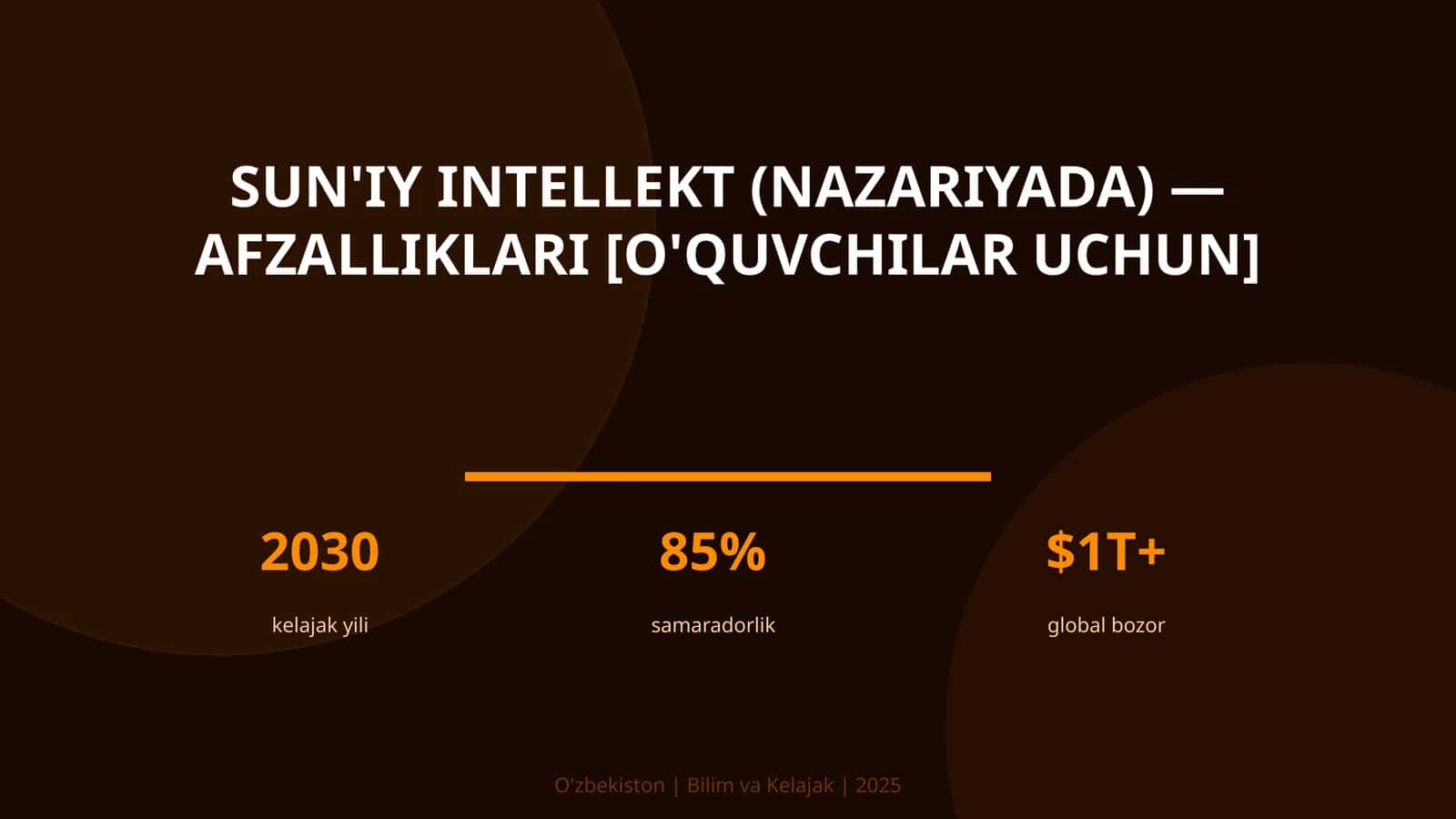 Sun'iy intellekt (nazariyada) — afzalliklari [o'quvchilar uchun] 1
