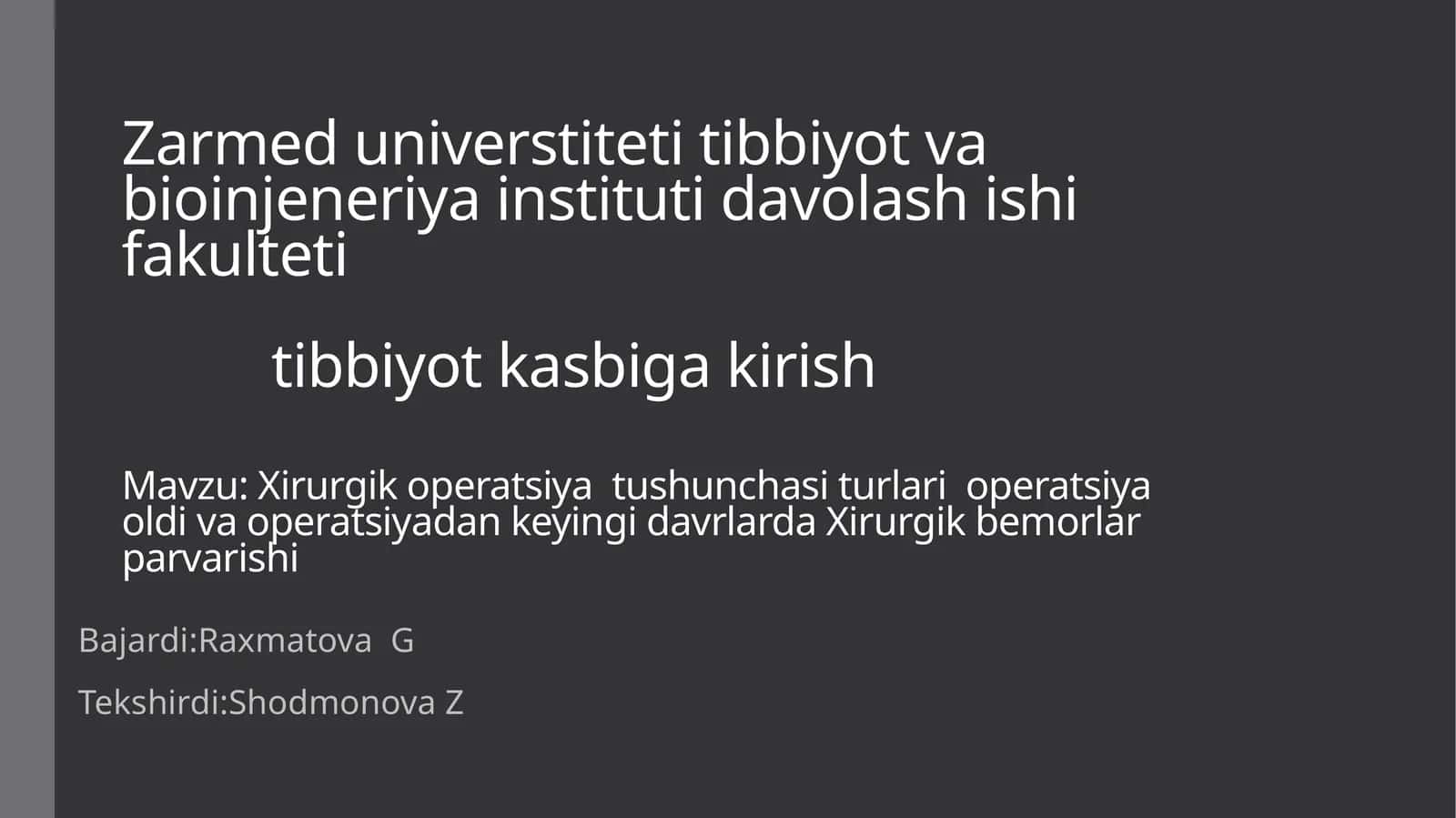 Xirurgik operatsiya tushunchasi va turlalari 1