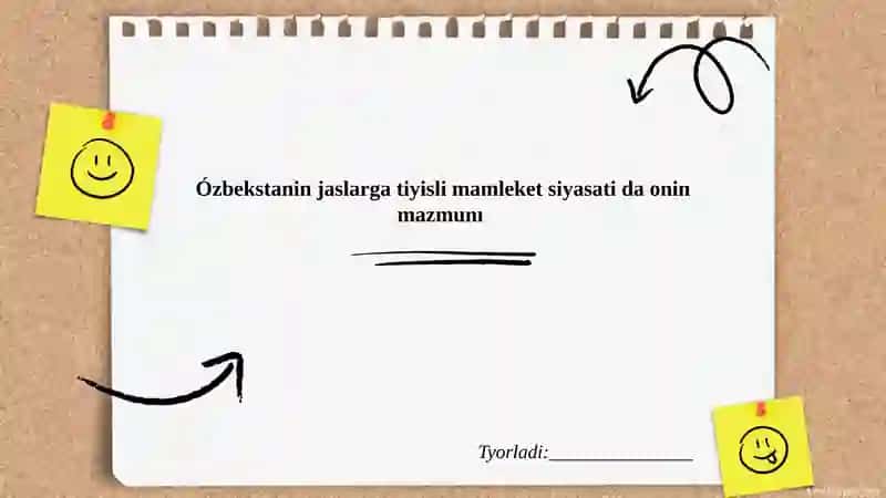 Oʻzbekstanin jaslarga tiyisli mamleket siyasati