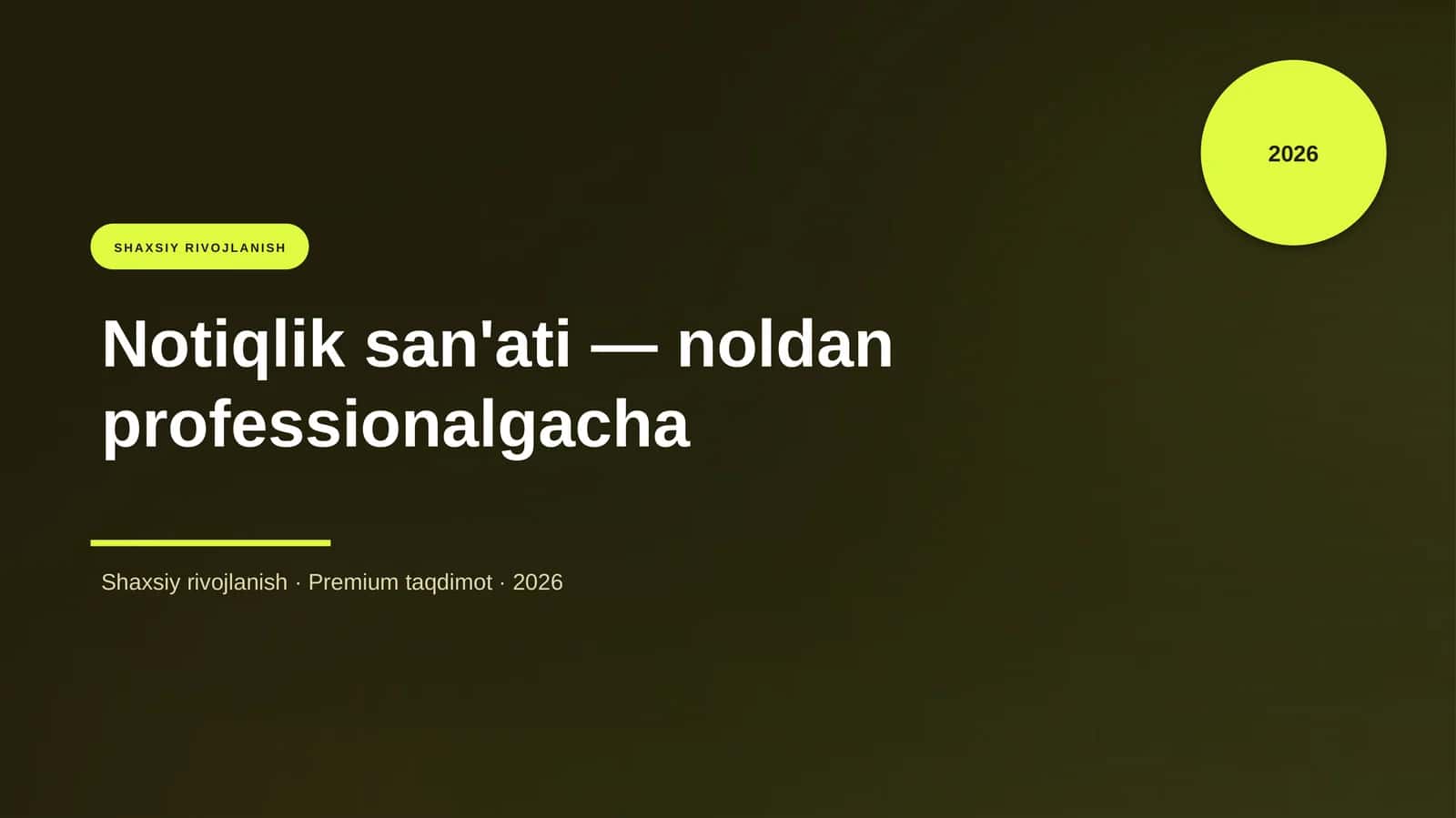Notiqlik san'ati - noldan professionalgacha 1