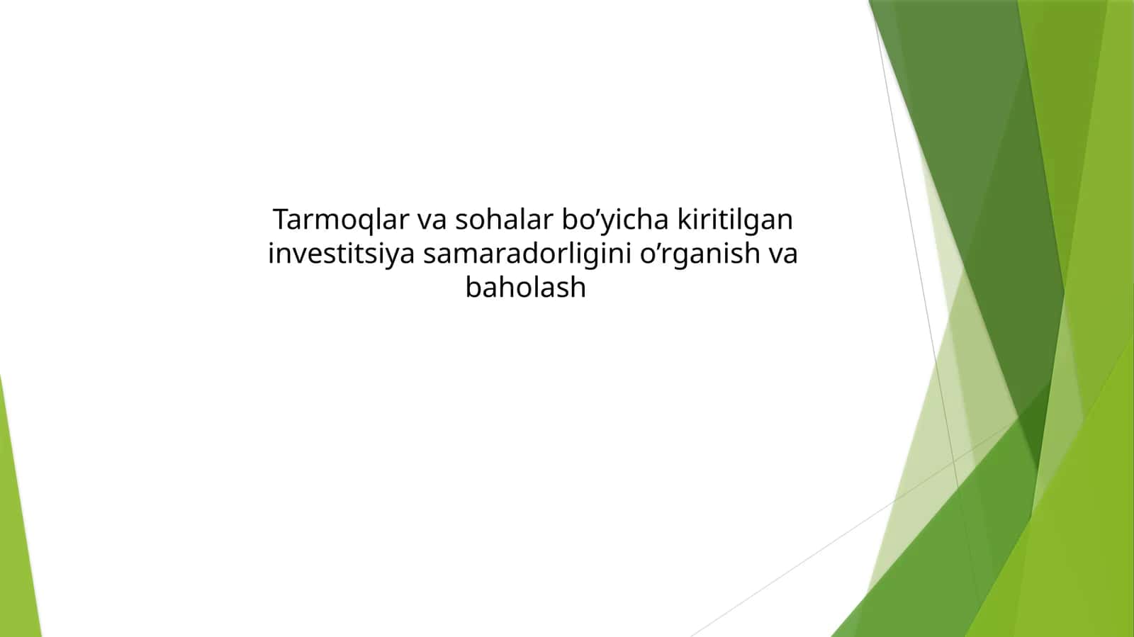 O‘ZBEKISTON RESPUBLIKASI 2022 — 2026-YILLARGA MO‘LJALLANGAN INVESTITSIYA DASTURINI TASDIQLASH HAMDA INVESTITSIYA LOYIHALARINI BOSHQARISHNING YANGI YONDASHUV VA MEXANIZMLARINI JORIY ETISH TO‘G‘RISIDA 1
