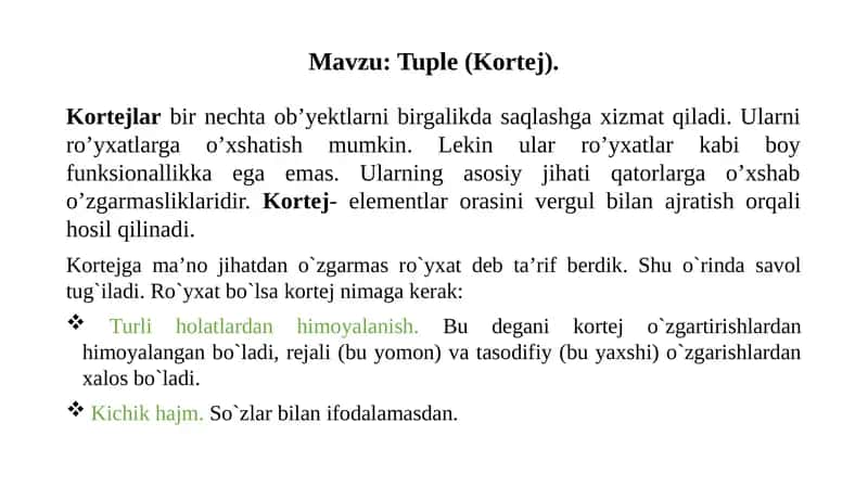 Tuple (Kortej) 1