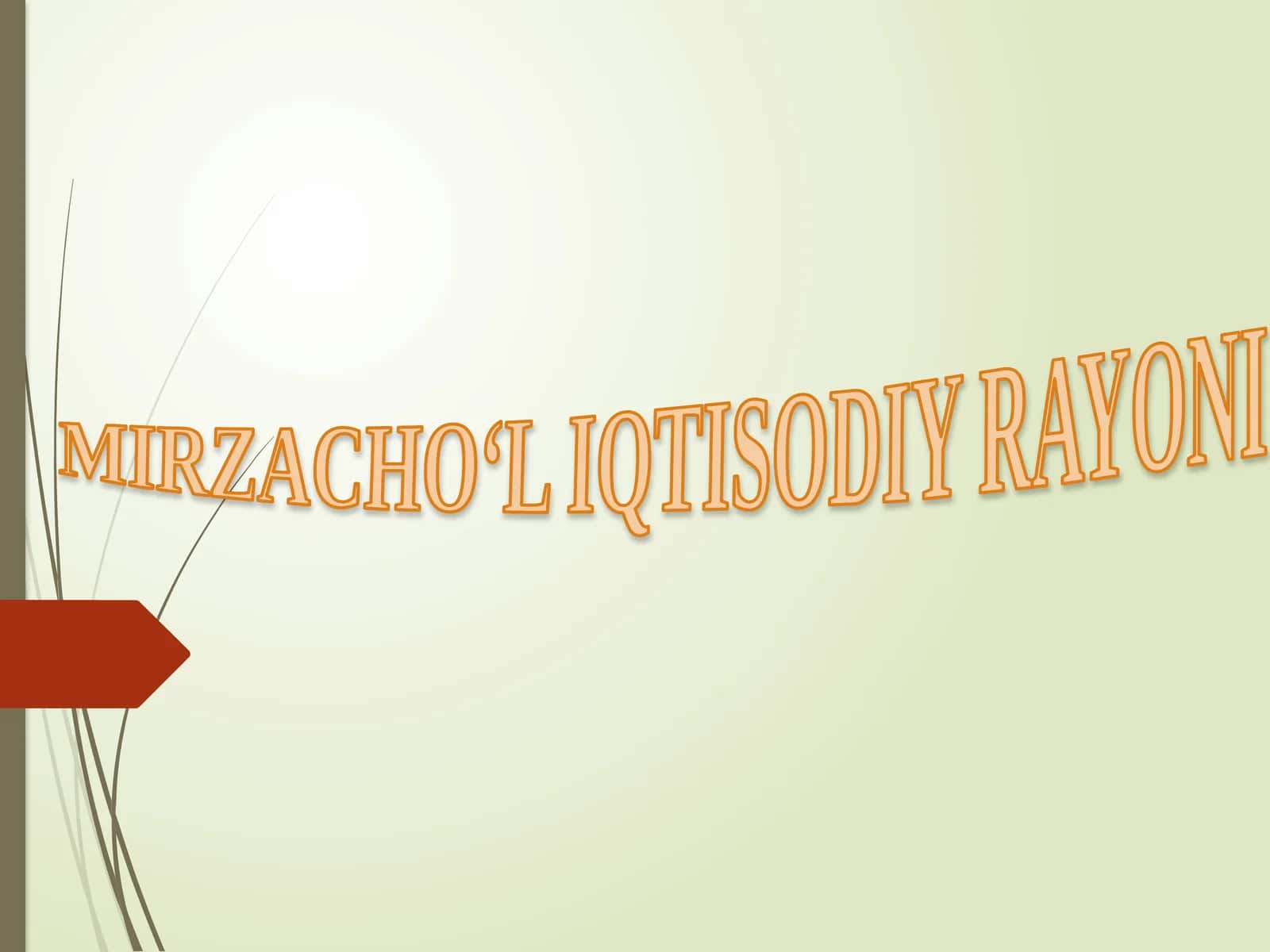 MIRZACHO‘L IQTISODIY RAYONI 1