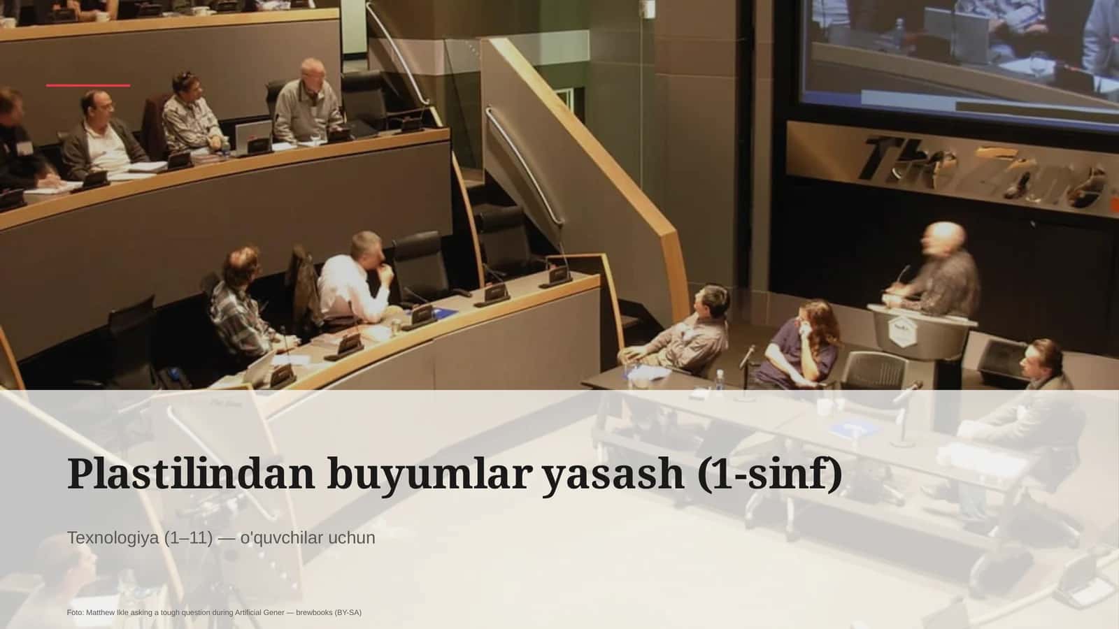 Plastilindan buyumlar yasash (1-sinf) 1