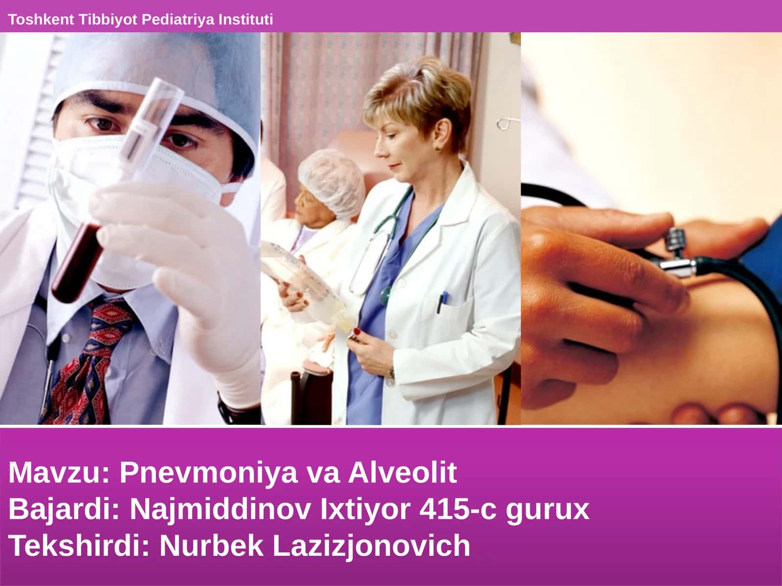 Pnevmoniya va Alveolit 1