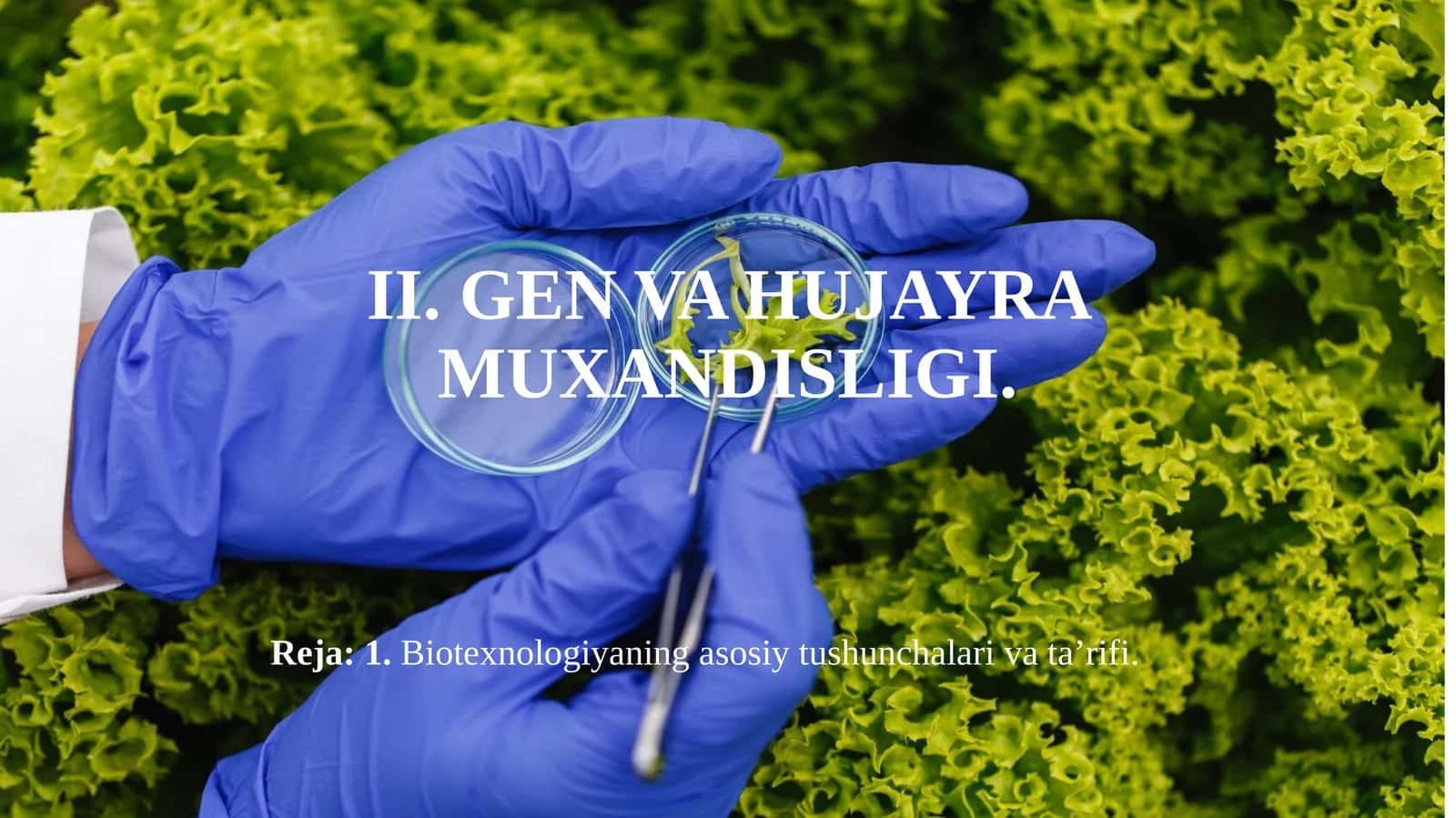 Biotexnologiyaning Asosiy Tushunchalari va Ta'rif 1