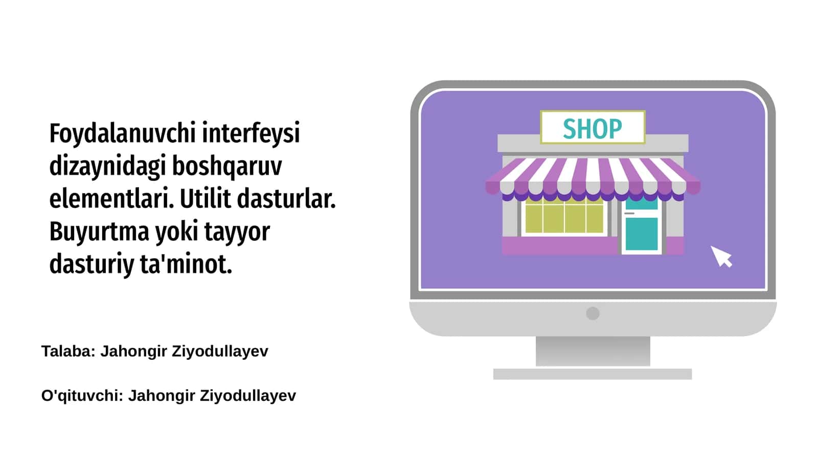 Foydalanuvchi interfeysining asosiy elementlari 1