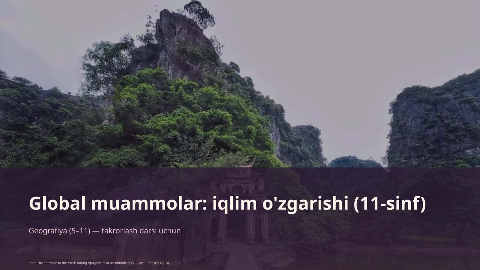 Global muammolar: iqlim o'zgarishi (11-sinf) 1