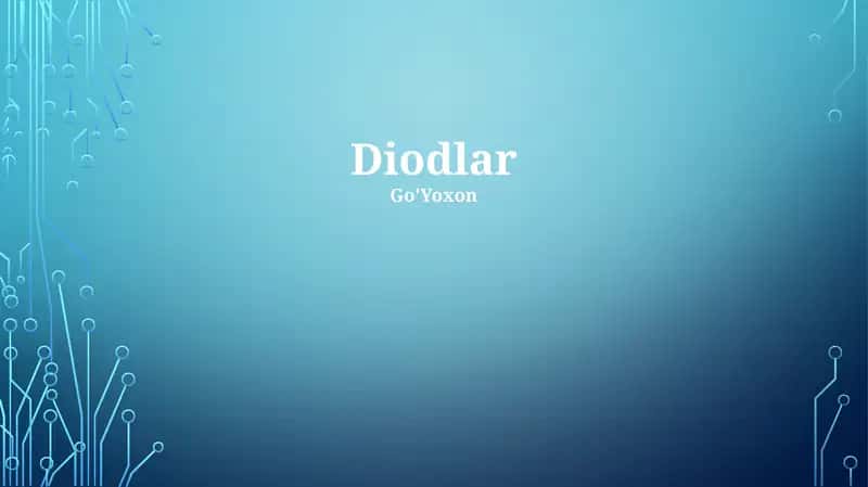 Diodlar 1