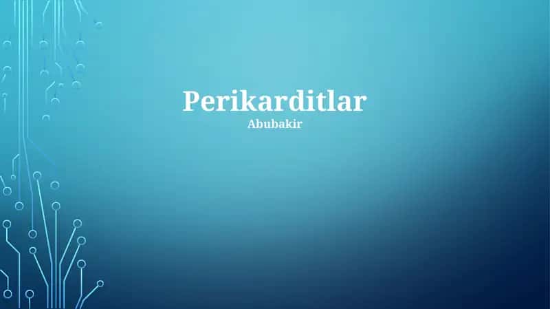 Perikarditlar 1