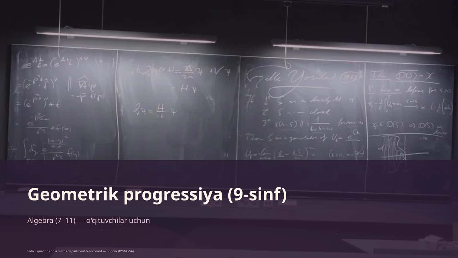 Geometrik progressiya (9-sinf) 1