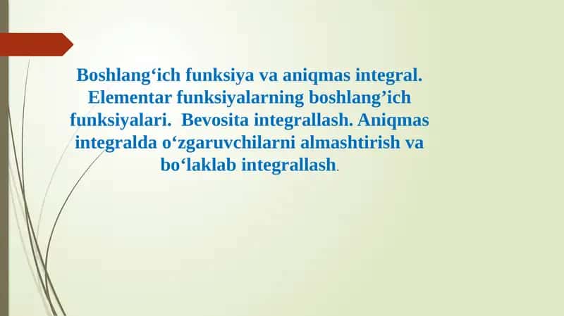 Elementar funksiyalar 1
