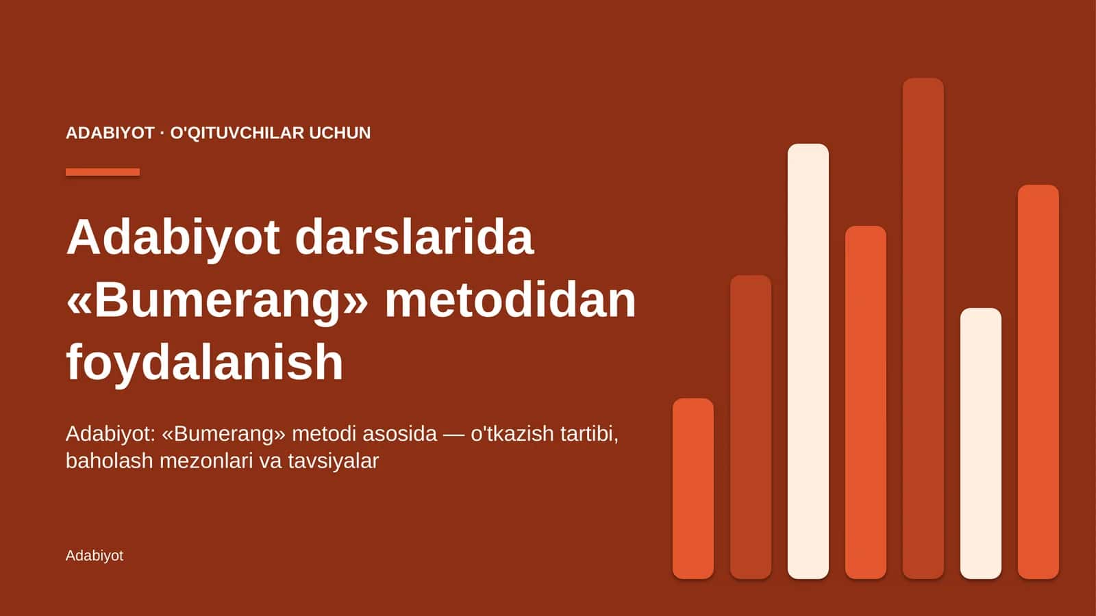 adabiyot darslarida bumerang metodidan foydalanish 9408 1