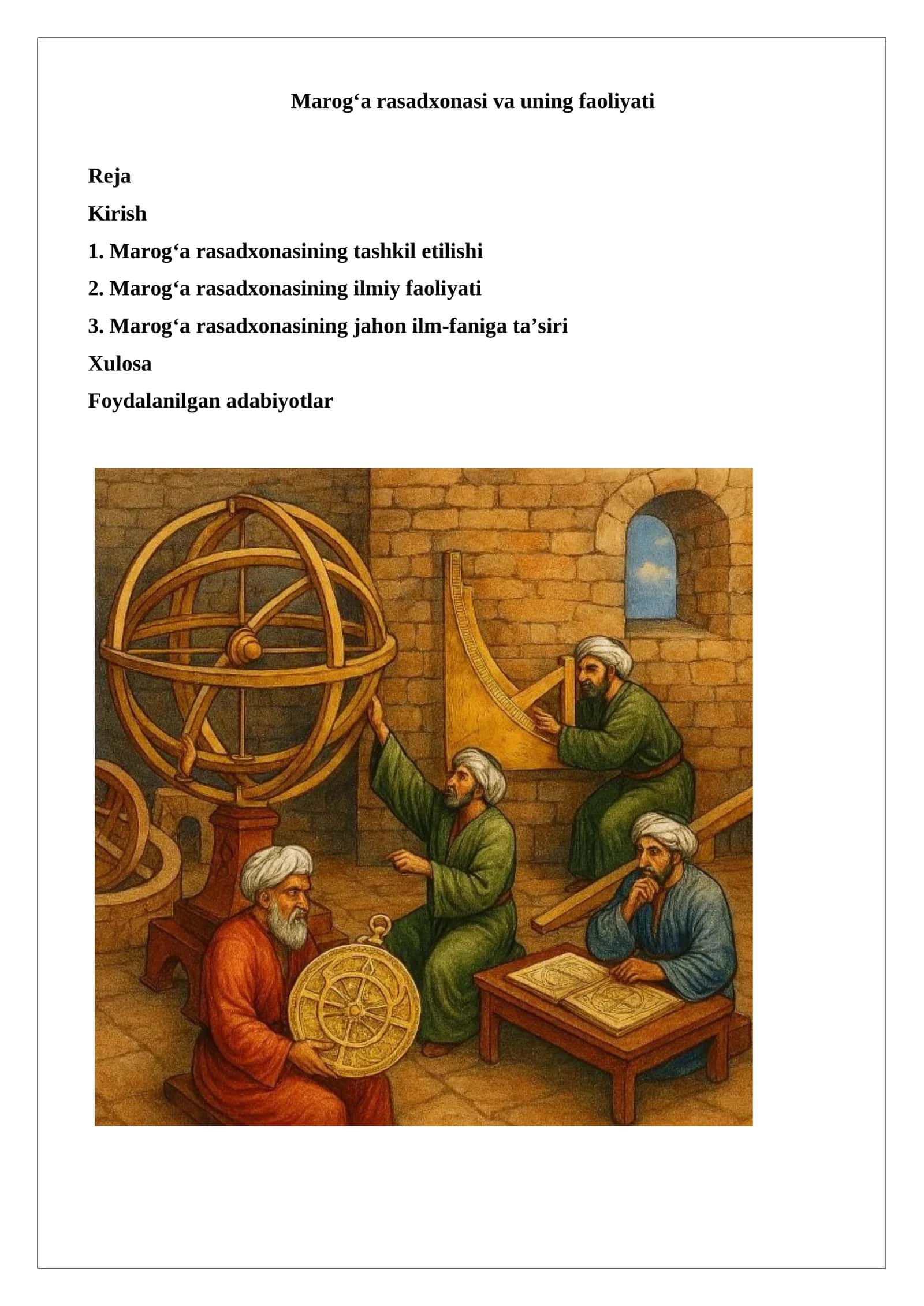 Marog‘a rasadxonasi va uning faoliyati 1