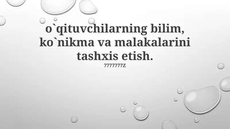 ko'nikmalarini baholash usullari 1