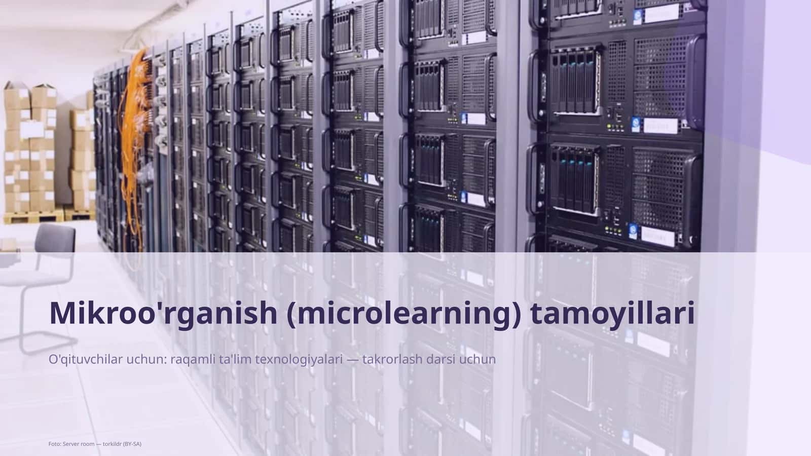 Mikroo'rganish (microlearning) tamoyillari 1